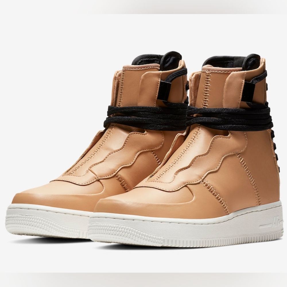 NIKE Air Force 1 Rebel XX Praline Boot Sneakers & Free Dust Bag Women Size 7